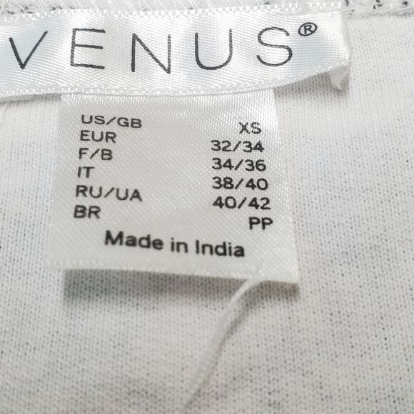 VENUS White Mini Embellished  Scoop Neck Dress Size XS - Picture 5 of 8